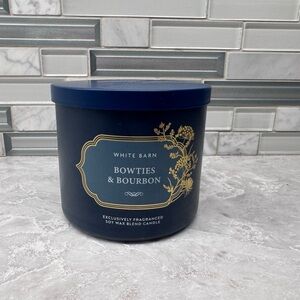 ❄️🎁 BATH & BODY WORKS 3 WICK  14.5 OZ ~ ❄️🎁  ~"BOWTIES & BOURBON"❄️🎁